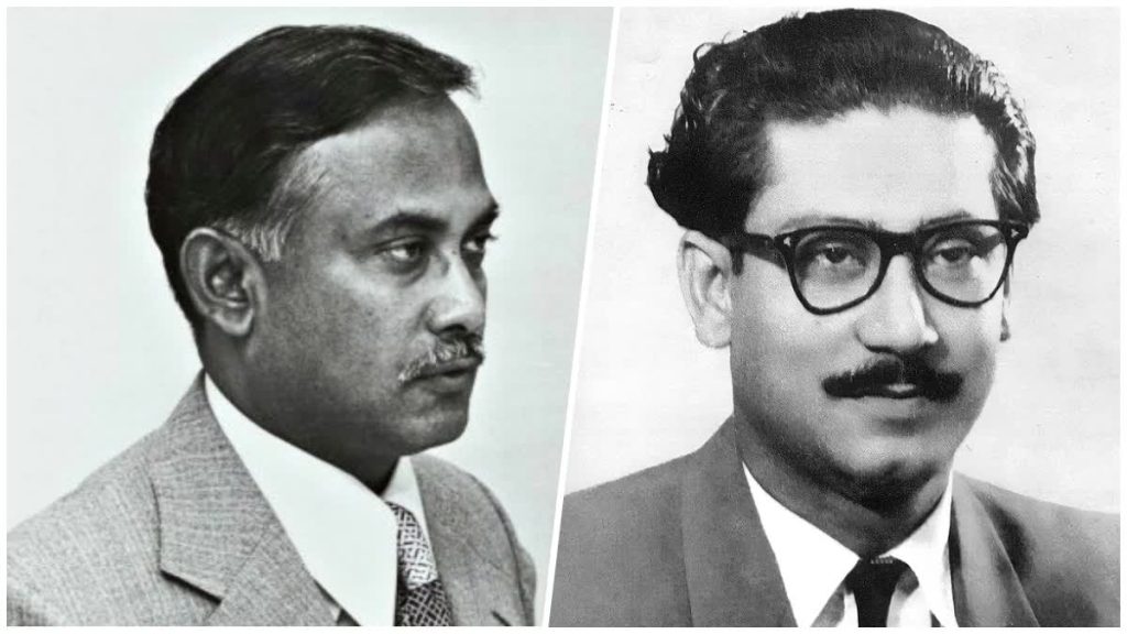 শেখ মুজিব ও জিয়াউর রহমান