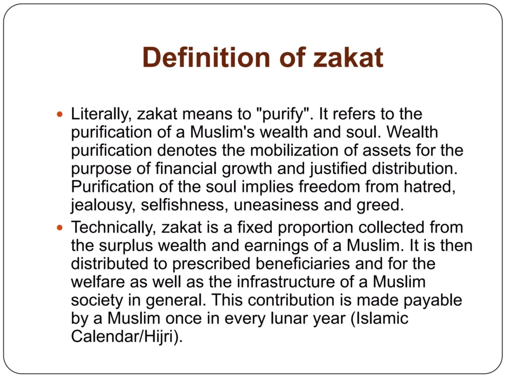 What is zakat